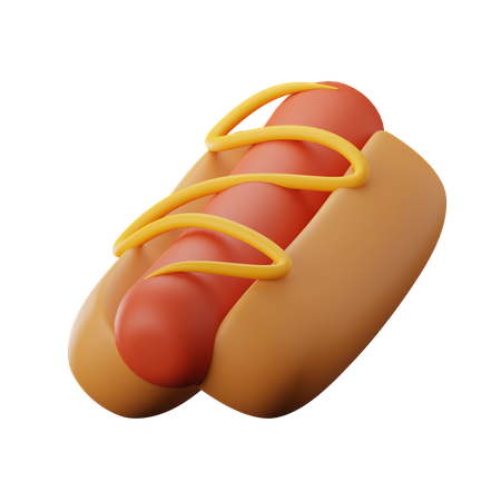 Hotdog  3D Icon