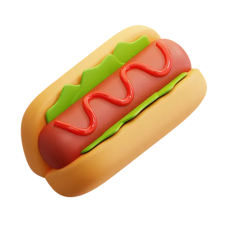 Hotdog  3D Icon