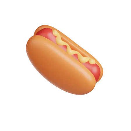 Hotdog  3D Icon