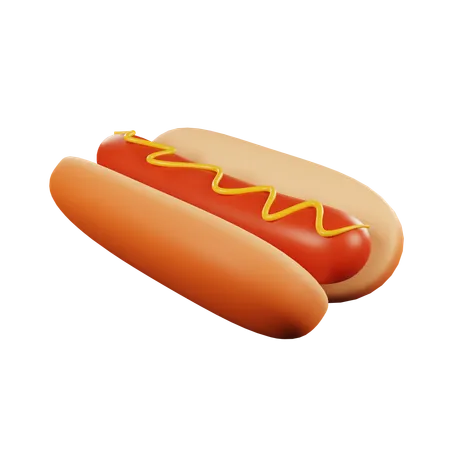 Hotdog  3D Icon