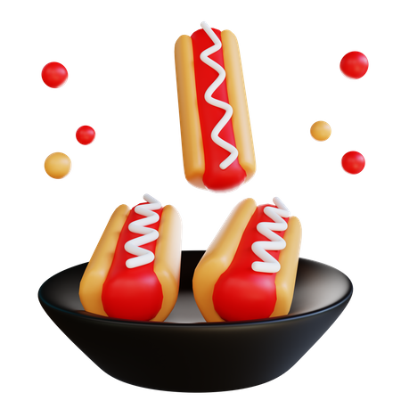 Hotdog  3D Icon