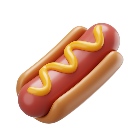 Hotdog  3D Icon