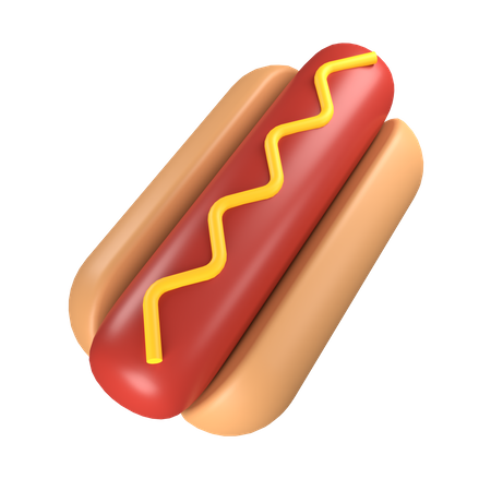 Hotdog  3D Icon