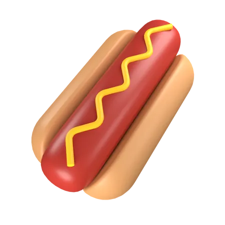 Hotdog  3D Icon