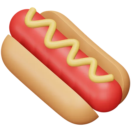 Hotdog  3D Icon