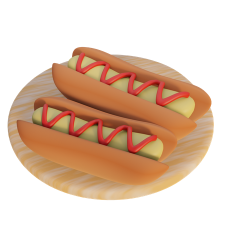 Hotdog  3D Icon