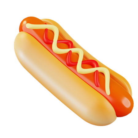 Hotdog  3D Icon