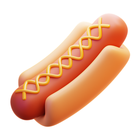 HOTDOG  3D Icon