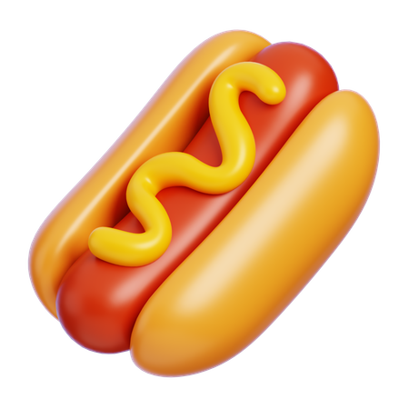 Hotdog  3D Icon