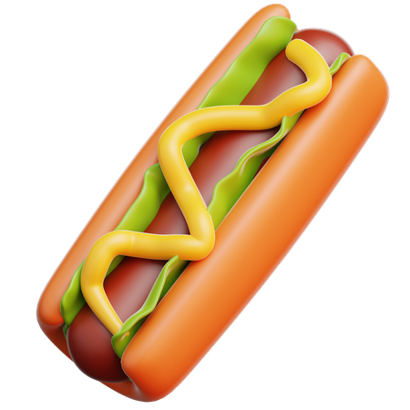 Hotdog  3D Icon
