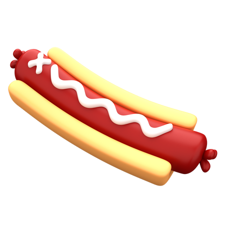 Hotdog  3D Icon