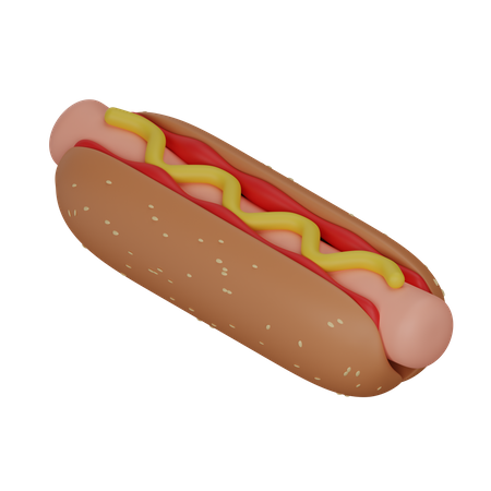 Hotdog  3D Icon