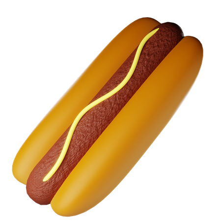 Hotdog  3D Icon