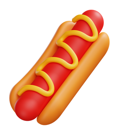Hotdog  3D Icon