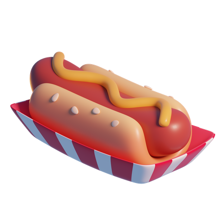 Hotdog  3D Icon
