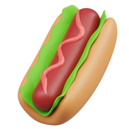 Hotdog  3D Icon