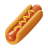 hot-dog 3d logo