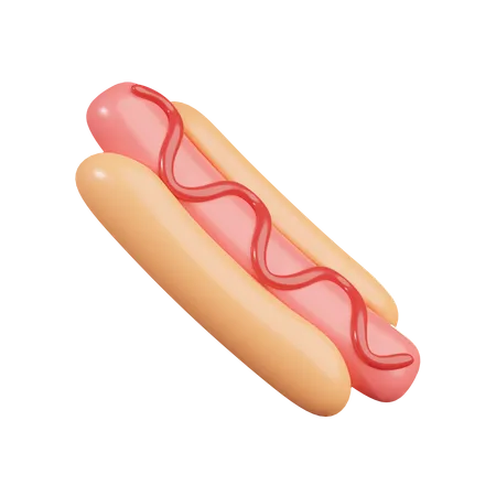 Hotdog  3D Illustration