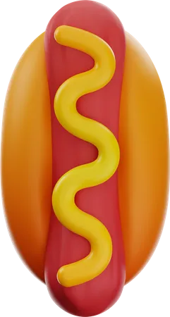 Hotdog  3D Icon