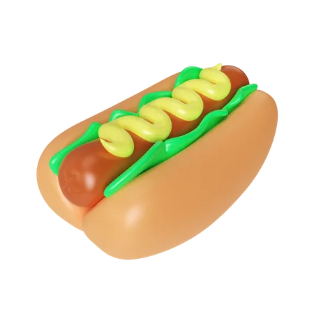 Hotdog  3D Icon