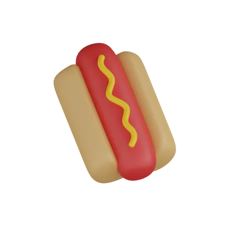 Hotdog  3D Icon