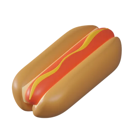 Hotdog  3D Icon