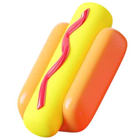 Hotdog  3D Icon