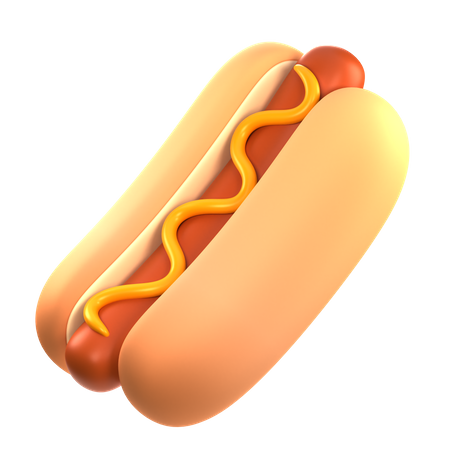 Hotdog  3D Icon