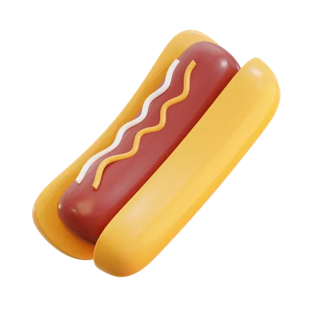 Hotdog  3D Icon