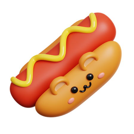Hotdog  3D Icon