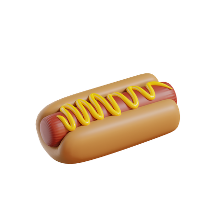 Hotdog  3D Icon