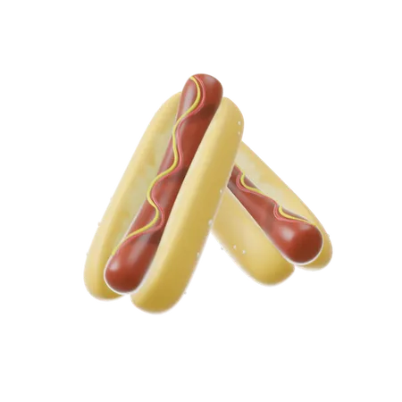 Hotdogs  3D Icon