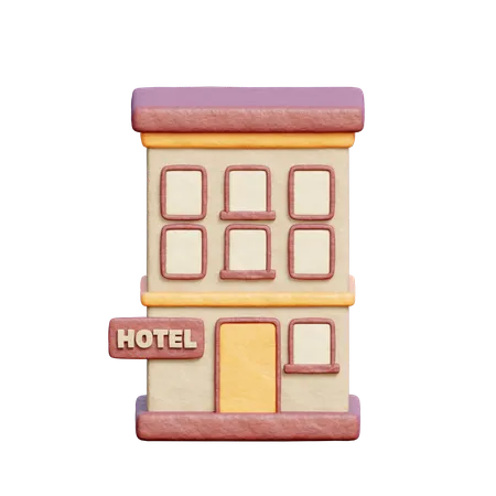3 D Hotel Travel Tourism Elements Holiday Vacation 3D Icon