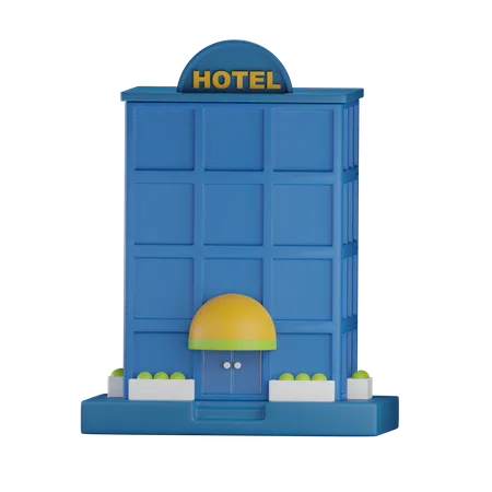 Hotel 3 D Illustration 3D Icon