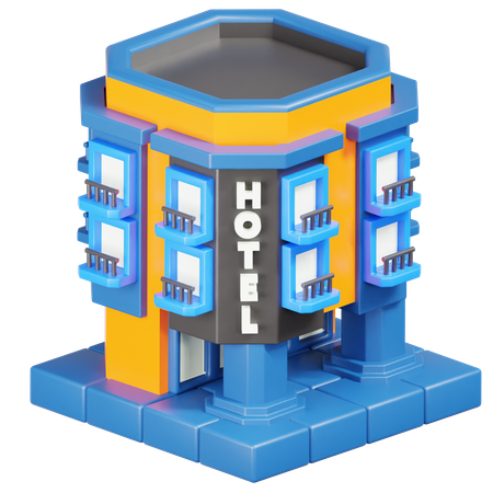 Hotel  3D Icon