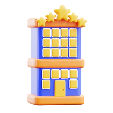 Hôtel  3D Icon