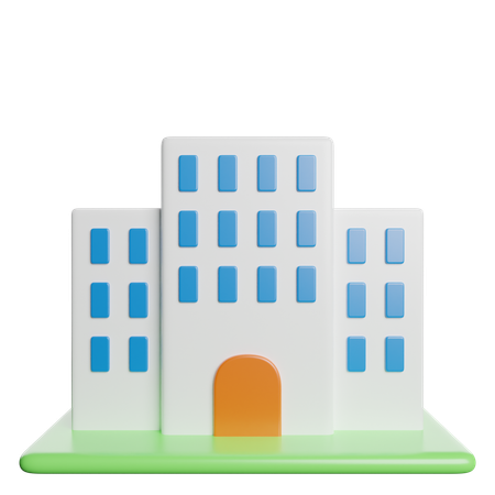 Hôtel  3D Icon