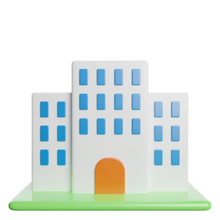 Hôtel  3D Icon