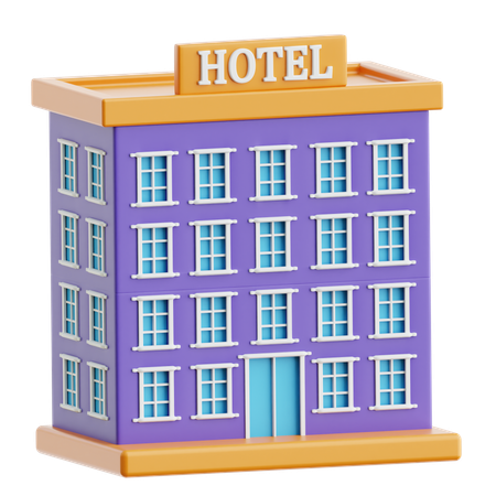 Hôtel  3D Icon