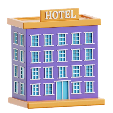 Hôtel  3D Icon