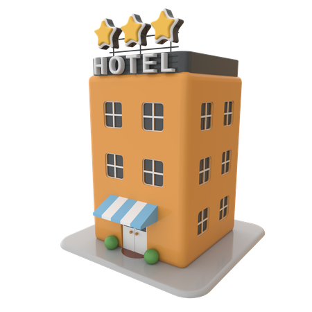 Hotel 3D Illustration