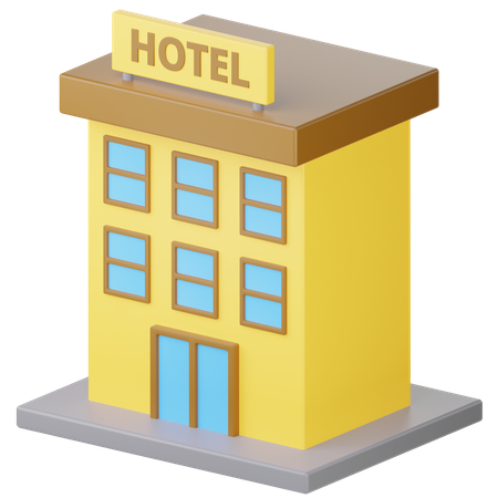 Hotel  3D Icon