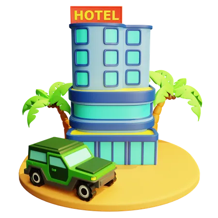 Hotel  3D Icon