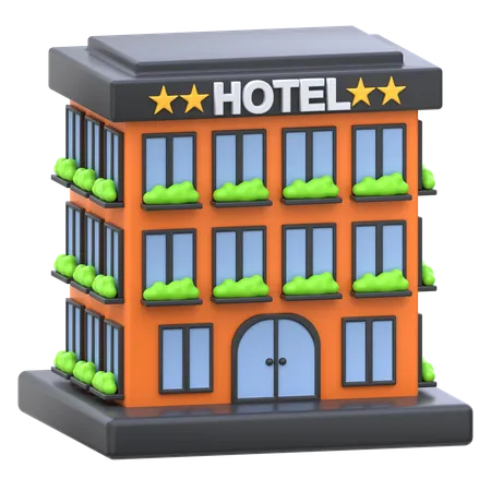 Hotel  3D Icon