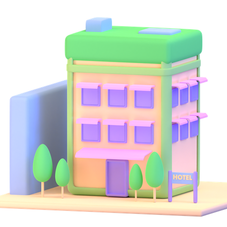 Hotel  3D Icon