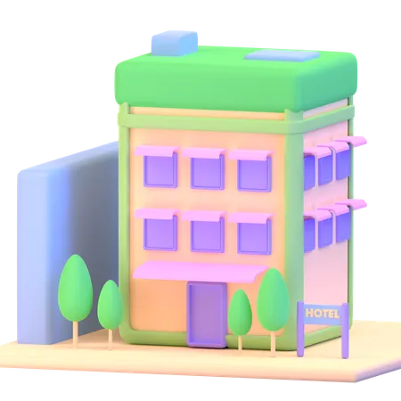 Hotel  3D Icon