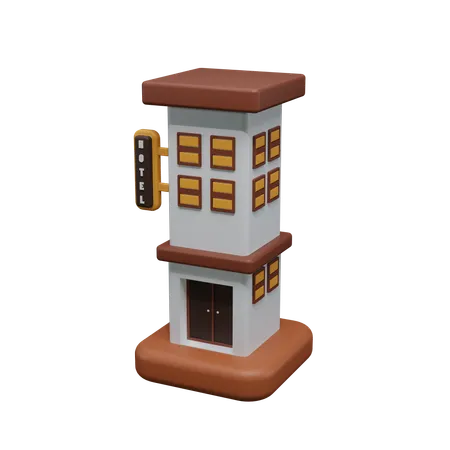 Hotel  3D Icon