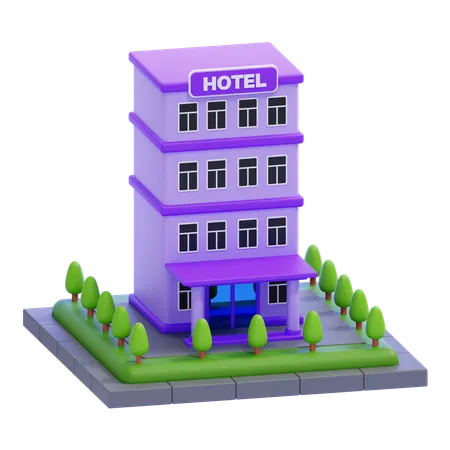 Hotel  3D Icon