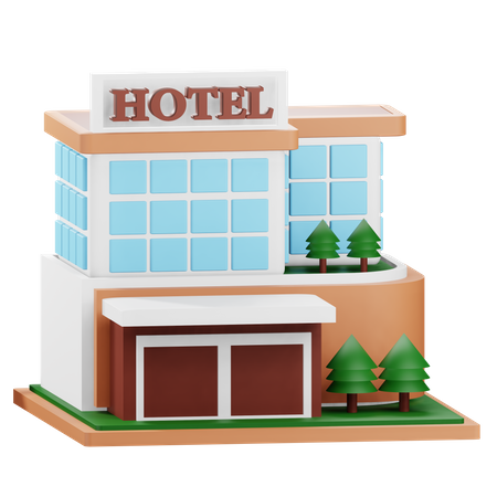 Hotel  3D Icon
