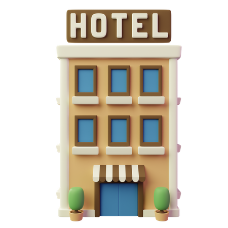 Hotel  3D Illustration